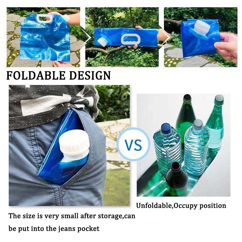 Foldable Camping Water Carrier 5L/10L With Faucet Tap