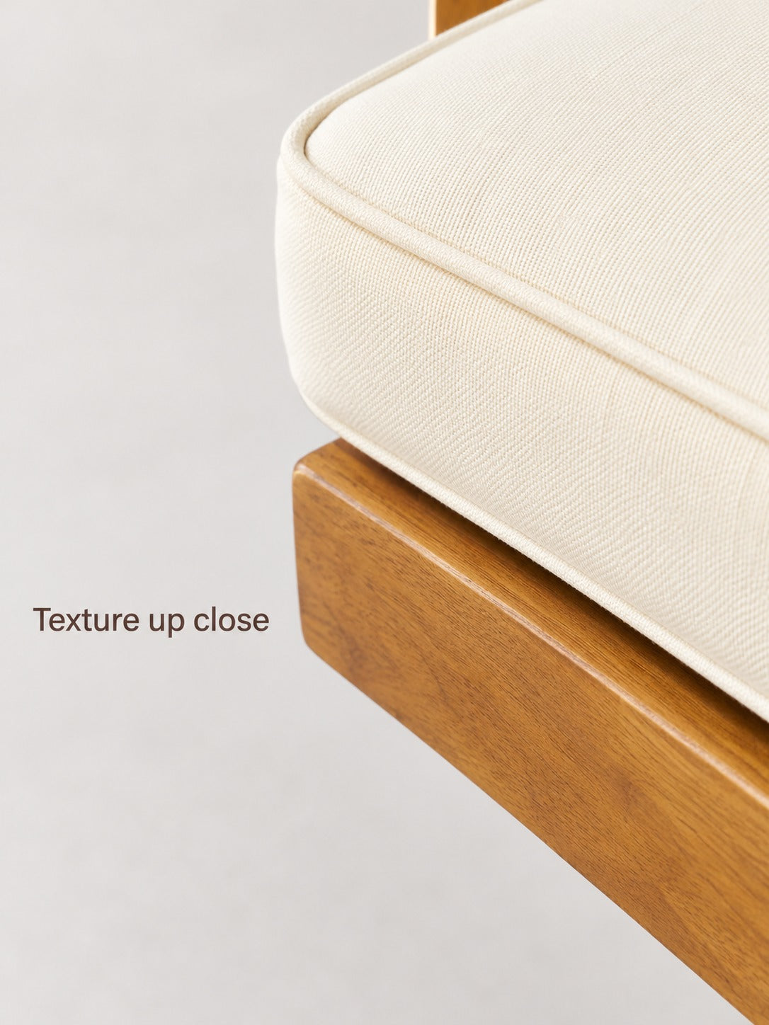 Outdoor Wood Dining Chairs Set of 2 with Cream Cushions