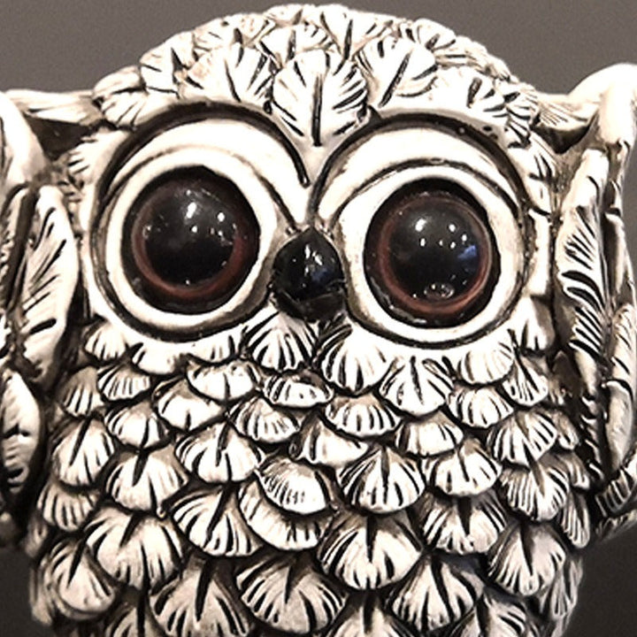 Owl Ornament Set of 3 for Whimsical Shelf Styling