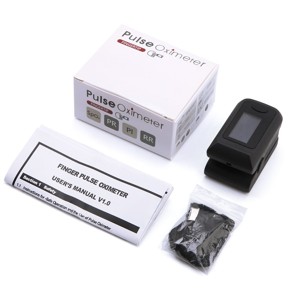 Fingertip Pulse Oximeter with SpO2 & Pulse Display
