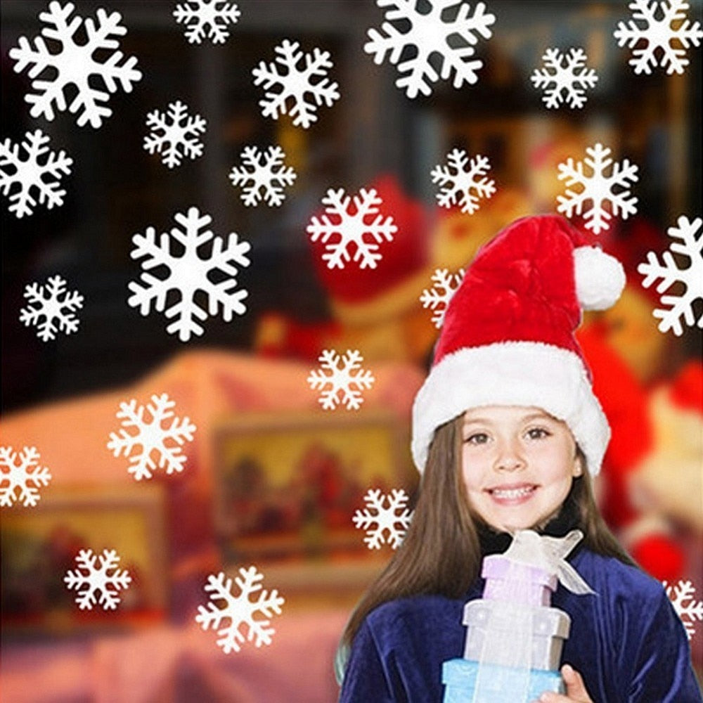 Christmas Snowflake Window Decals For A Winter Wonderland