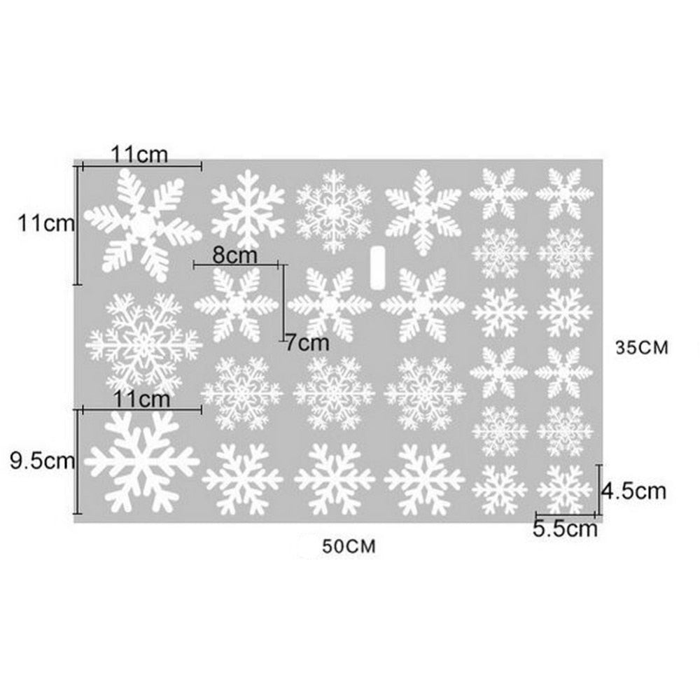 Christmas Snowflake Window Decals For A Winter Wonderland