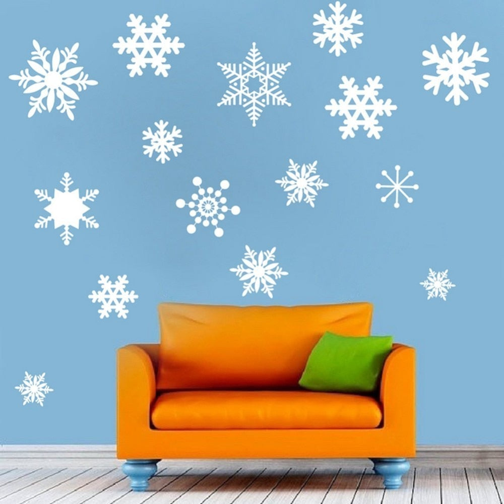 Christmas Snowflake Window Decals For A Winter Wonderland