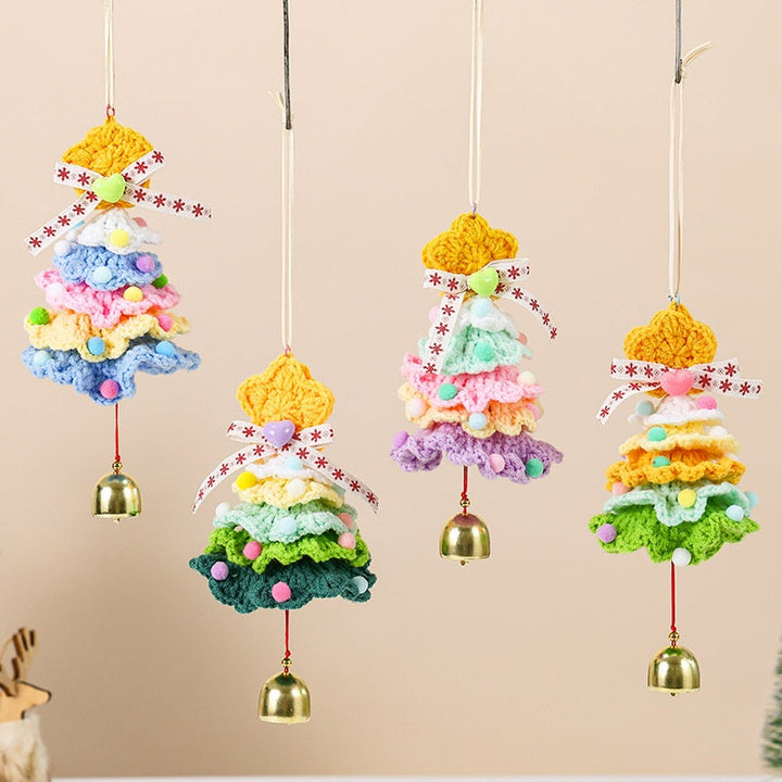 Knitted Christmas Tree Ornament Decor for Cozy Homes