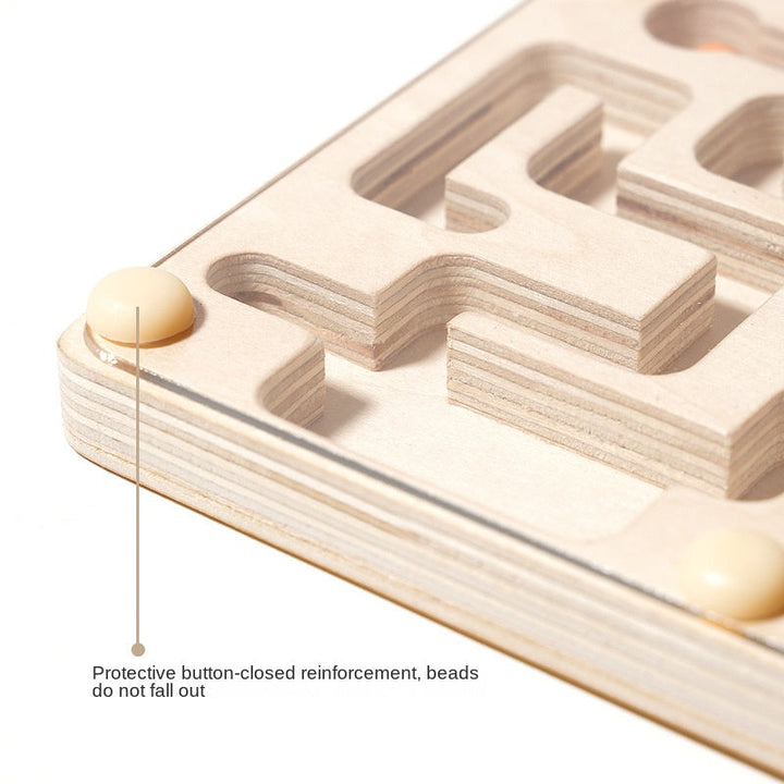 Wooden Balance Maze Board for Screen-Free Focus Play