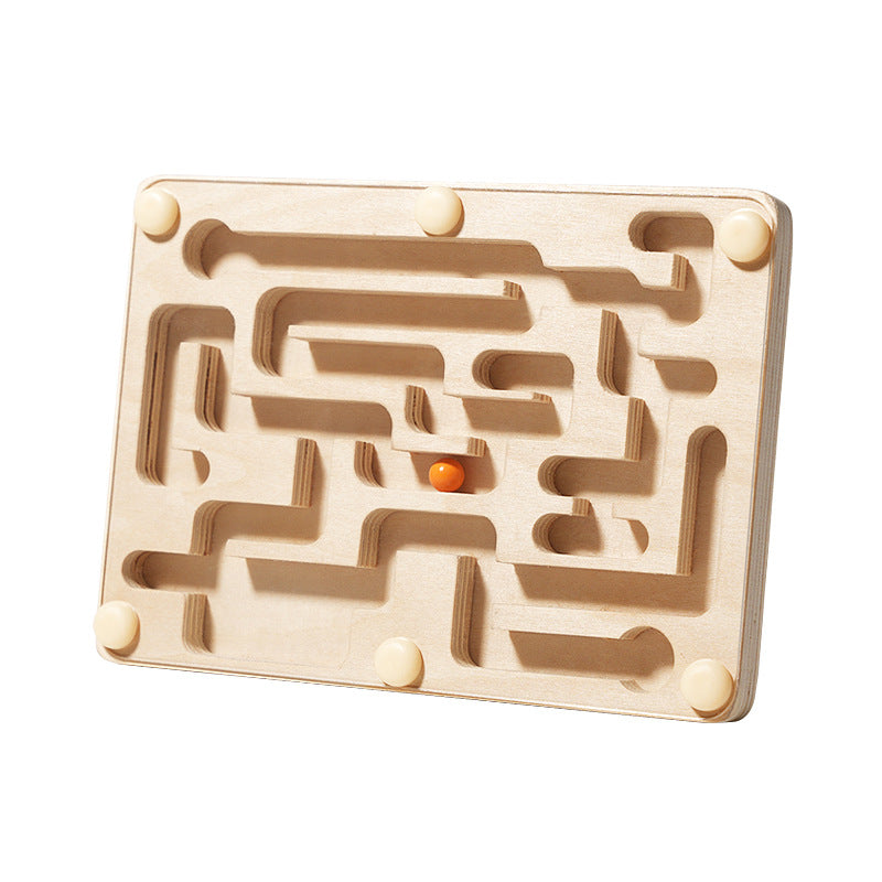 Wooden Balance Maze Board for Screen-Free Focus Play