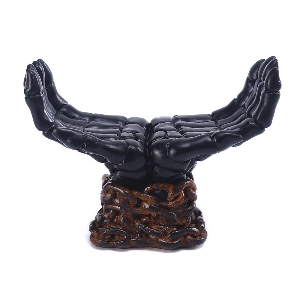 Palm Candle Holder: Gothic Statement Home Decor Accent
