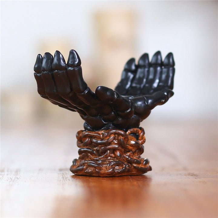 Palm Candle Holder: Gothic Statement Home Decor Accent