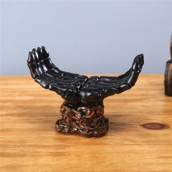 Palm Candle Holder: Gothic Statement Home Decor Accent