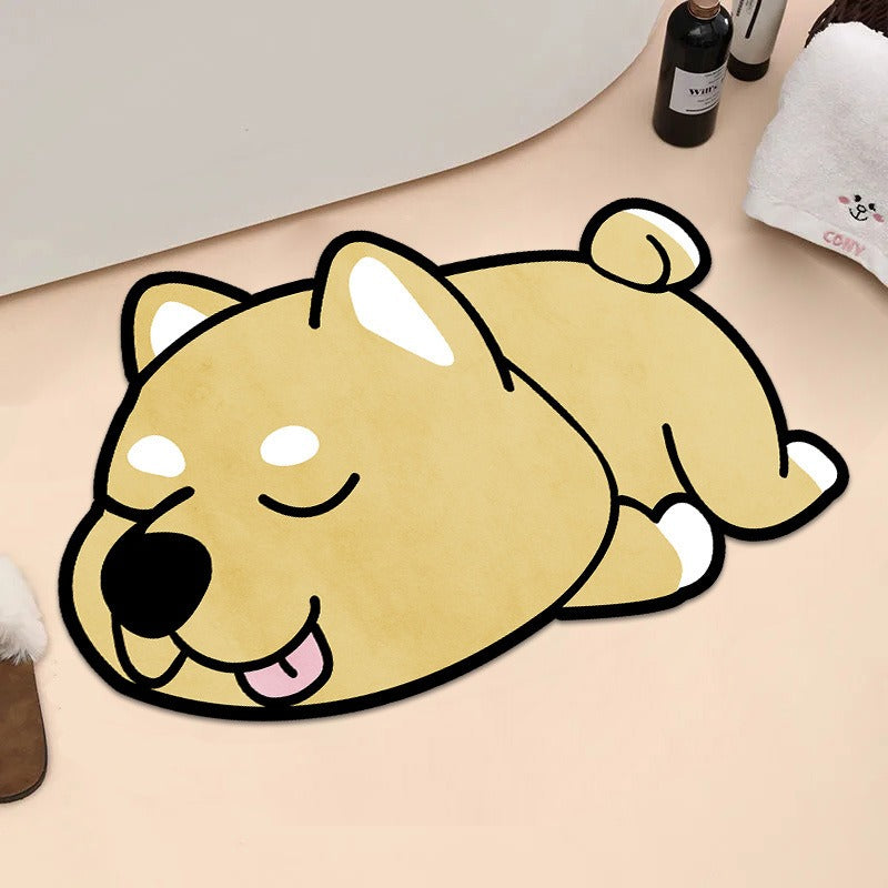 Panda Bathroom Floor Mat for Soft, Non-Slip Comfort