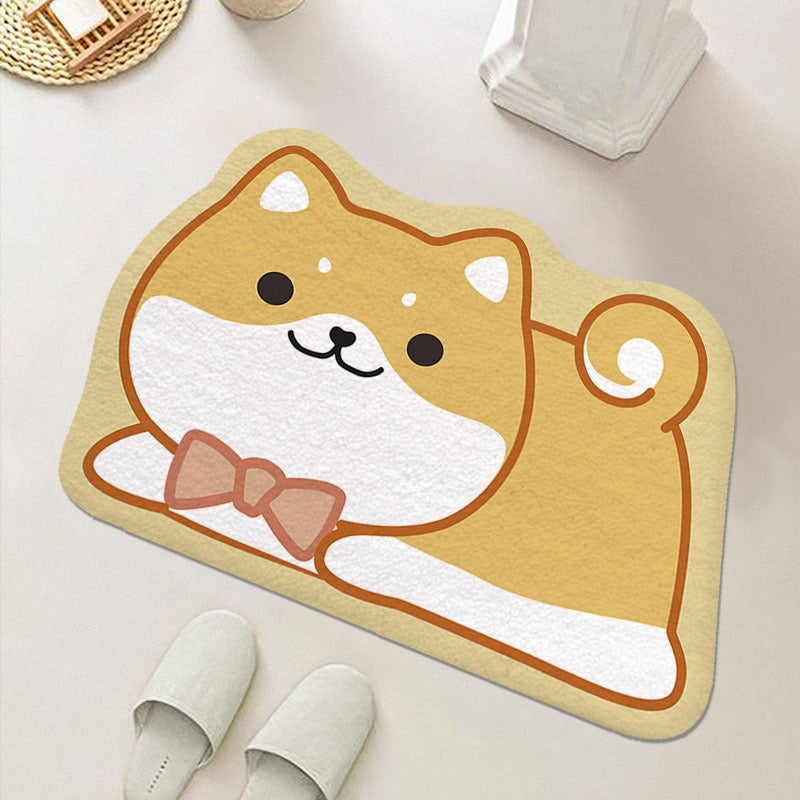 Panda Bathroom Floor Mat for Soft, Non-Slip Comfort