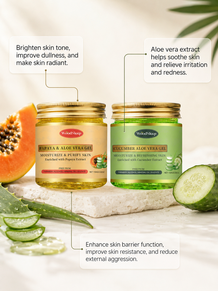 Papaya Aloe Vera Gel — Oil Control Moisturiser for Oily Skin