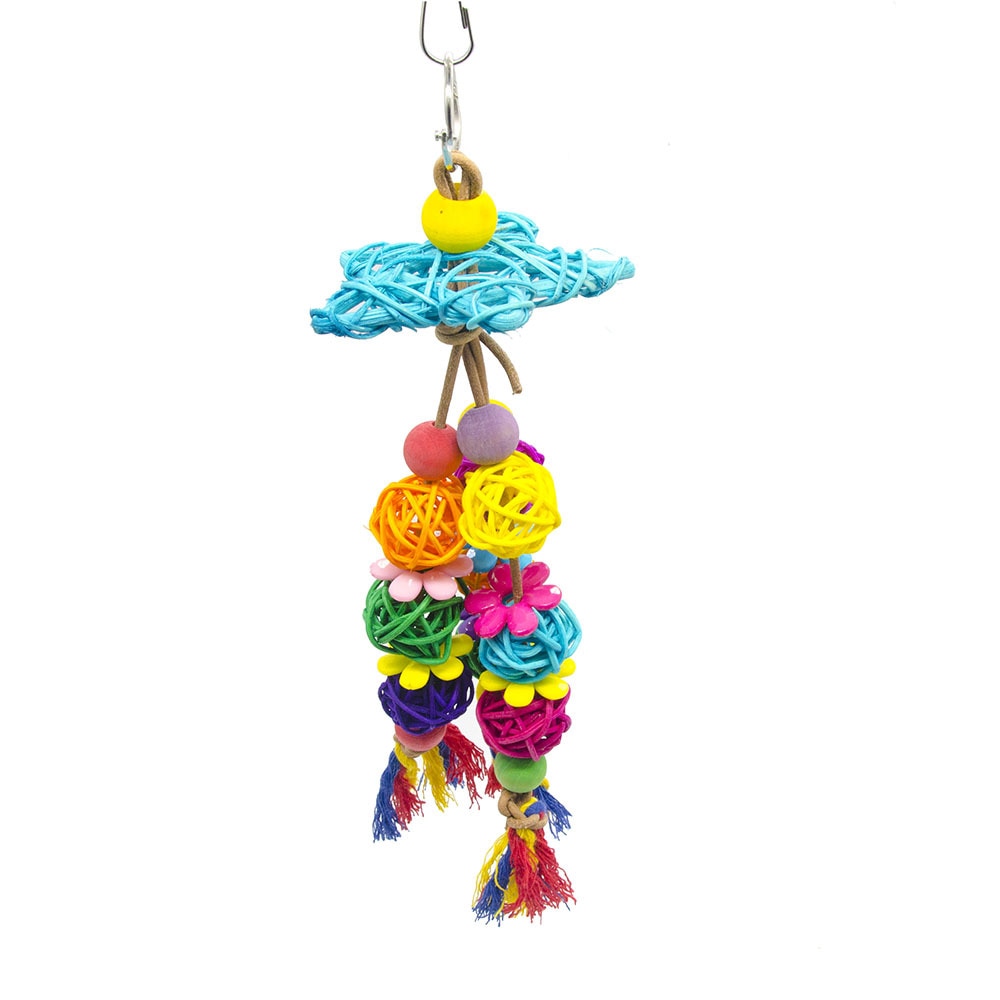 Parrot Cage Toy for Active Climbing and Chewing Play