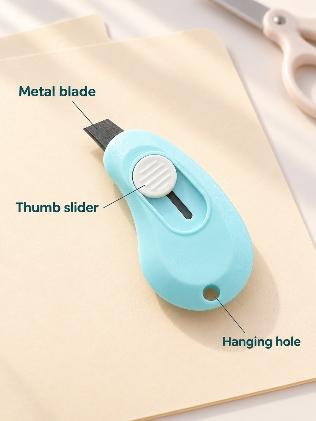 Cute Mini Retractable Utility Knife for Paper Crafts