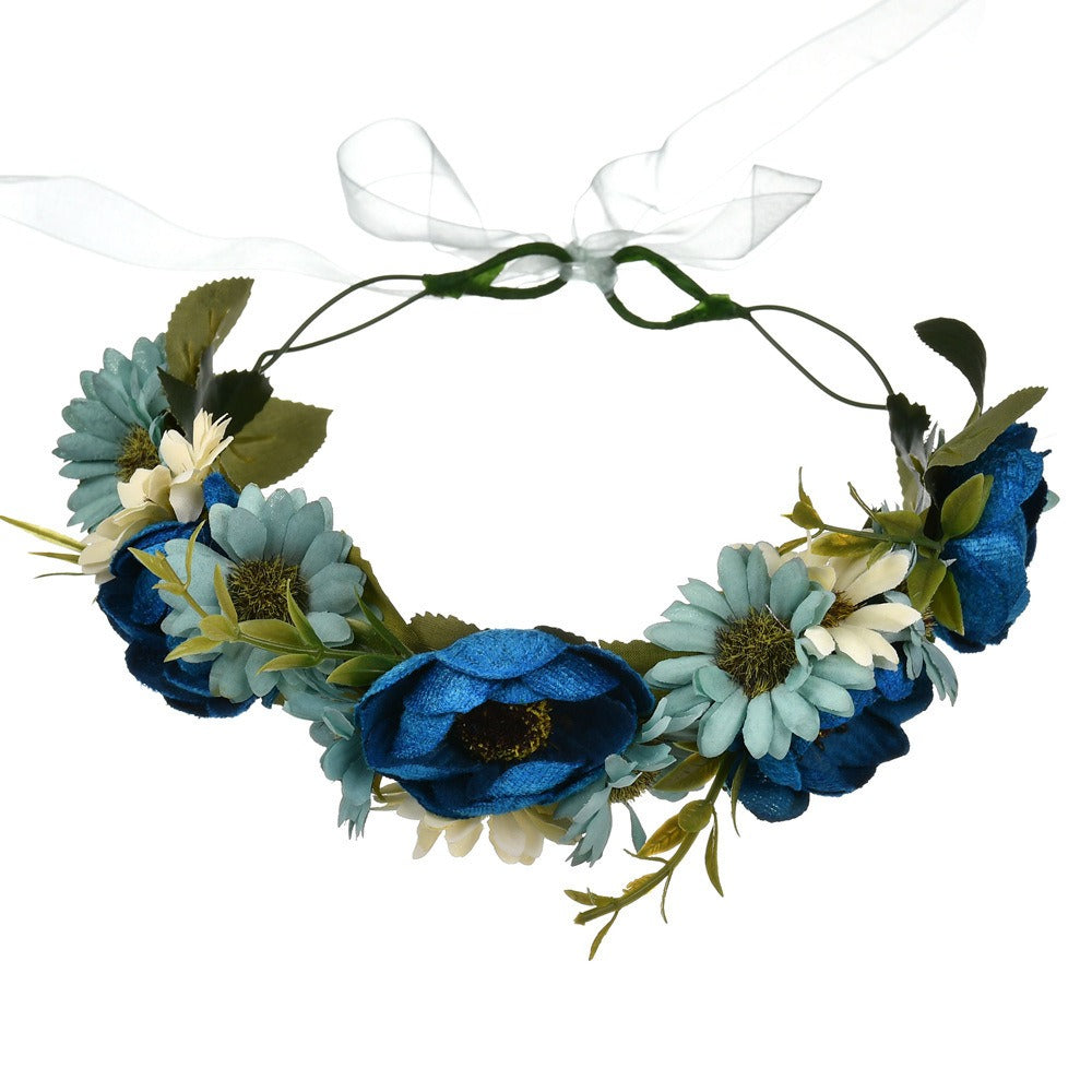Pearl Velvet Flower Headband for Weddings & Photo Shoots