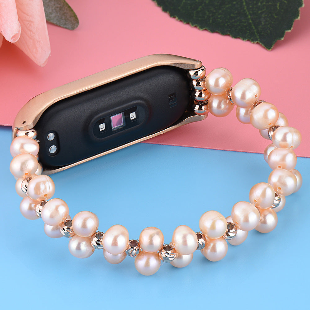 Pearl Wristband Strap for Mi Band 3 & 4 Jewelry Style