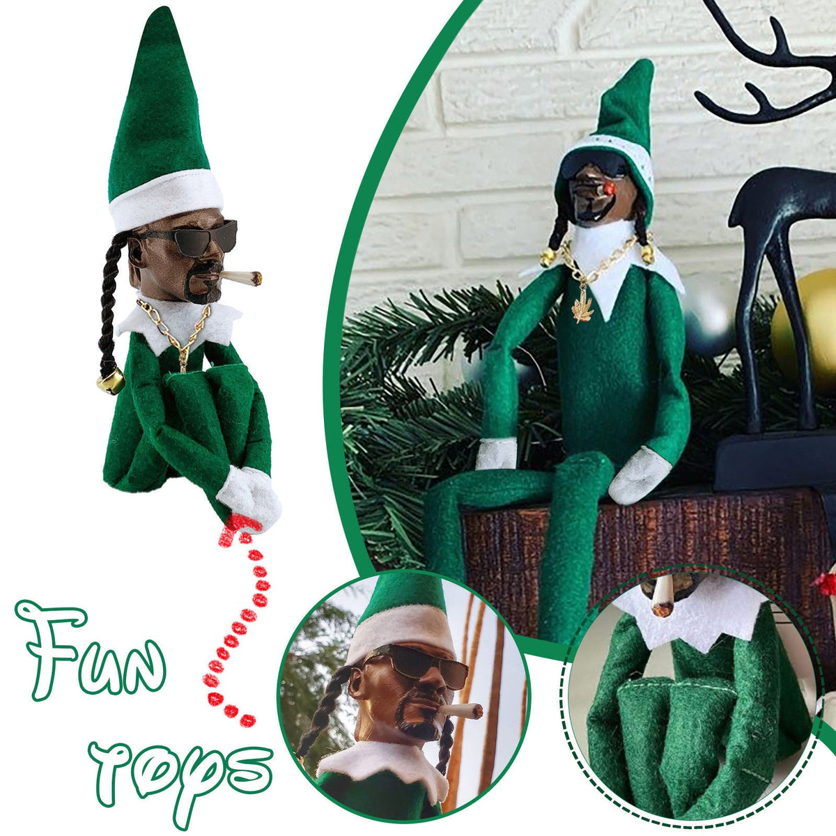 Christmas Elf Decoration for Playful Holiday Displays