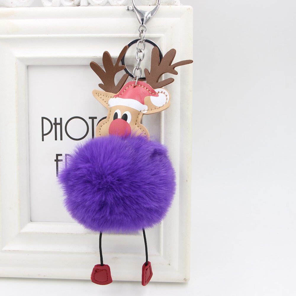 Christmas Reindeer Plush Bag Charm & Tree Ornament