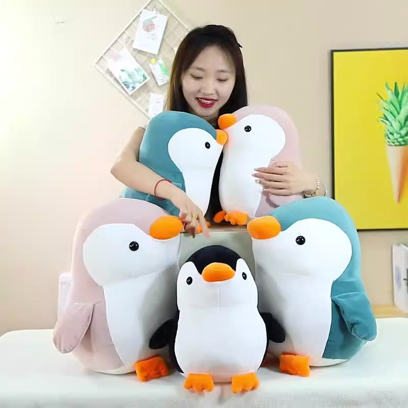 Penguin Pillow Plush Toy for Cozy Cuddles & Décor