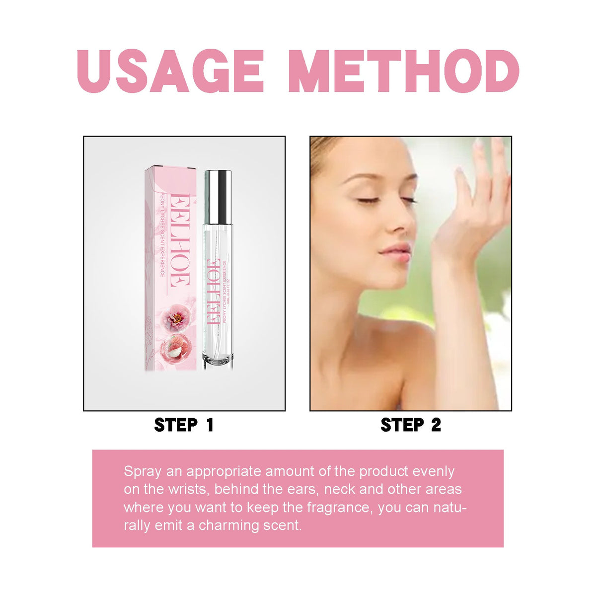 Peony Lychee Perfume: Portable Long-Lasting Daily Fresh Scent