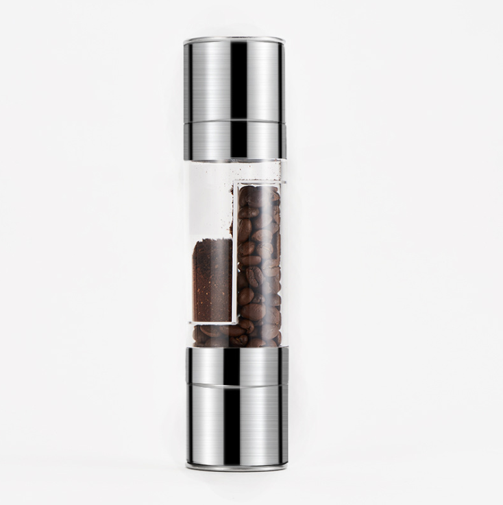 Stainless Steel Salt and Pepper Grinder, 2-in-1 Manual Mill