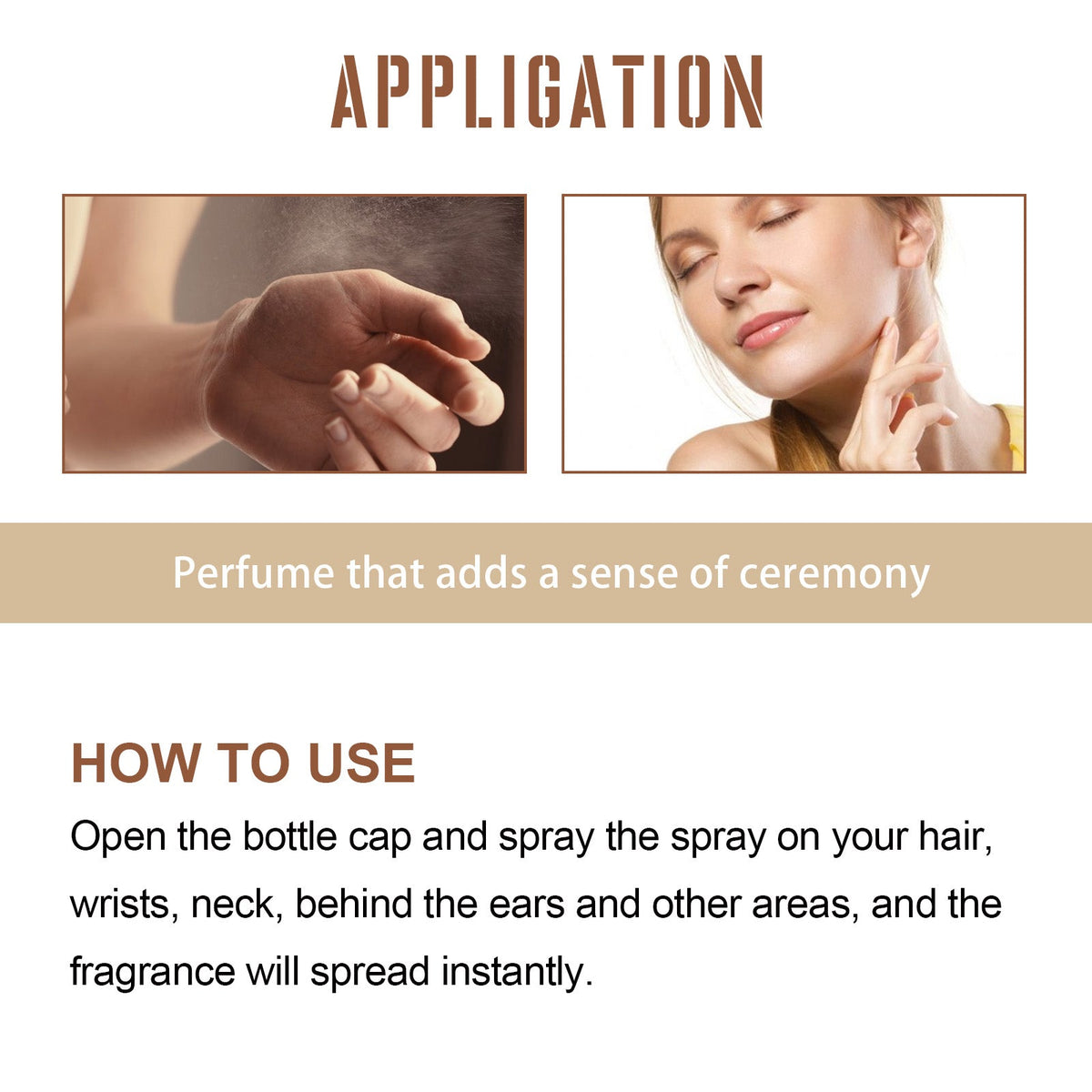 Fine Perfume Mist Spray for Women, Fresh Lasting Scent