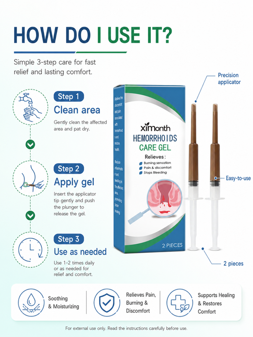Hemorrhoid Relief Gel — Soothing Precision Care for Pain