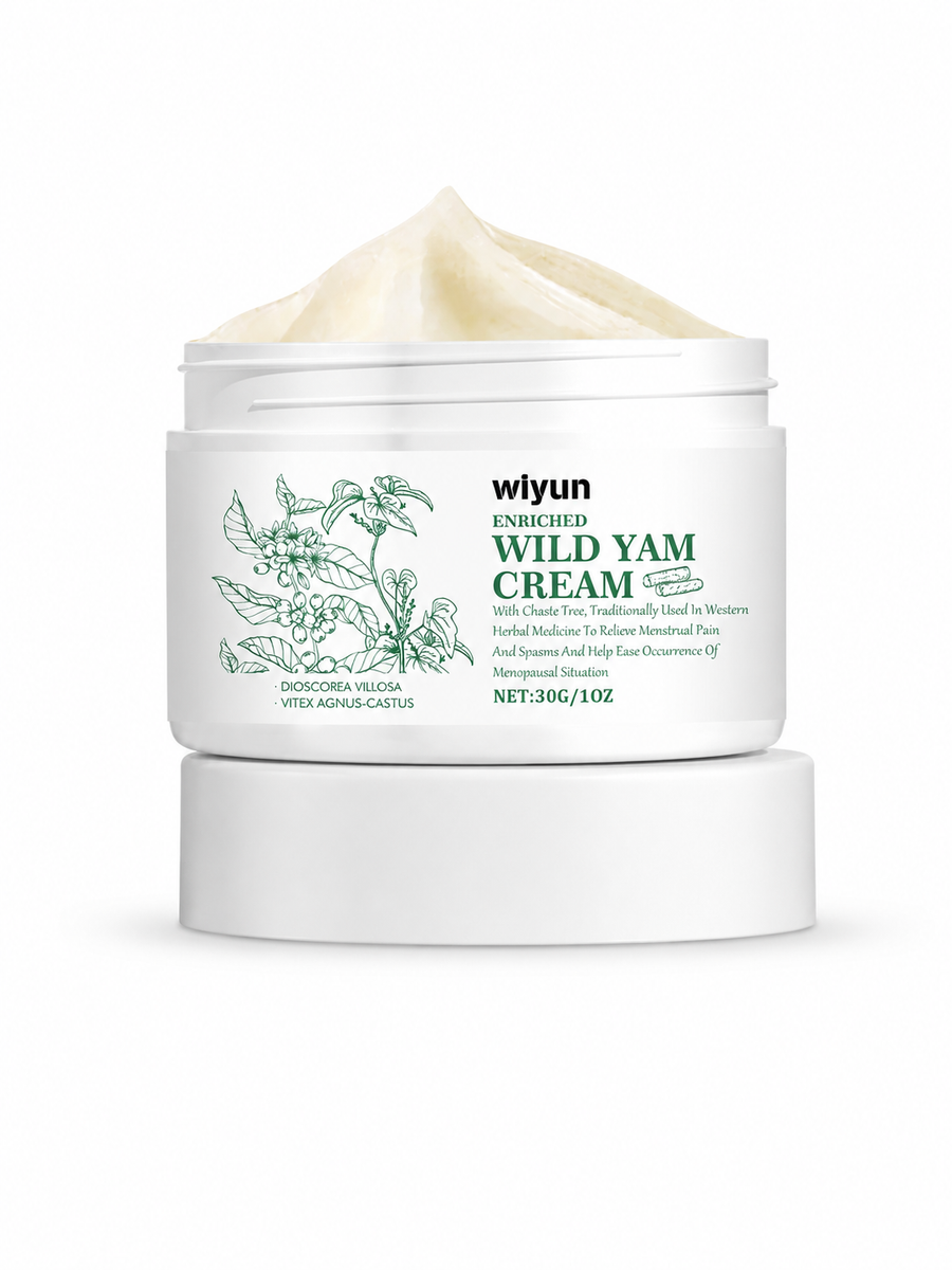Wild Yam Period Relief Cream — Herbal Menstrual Cramp Comfort