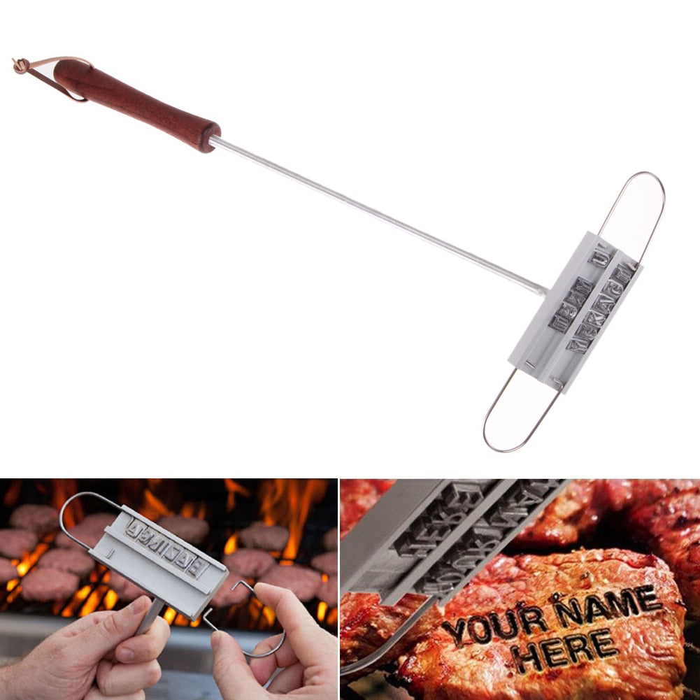 Changeable Letter BBQ Branding Iron for Custom Steaks
