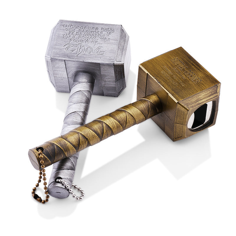 Thor Hammer Bottle Opener, Antique Metal Beer Cap Opener