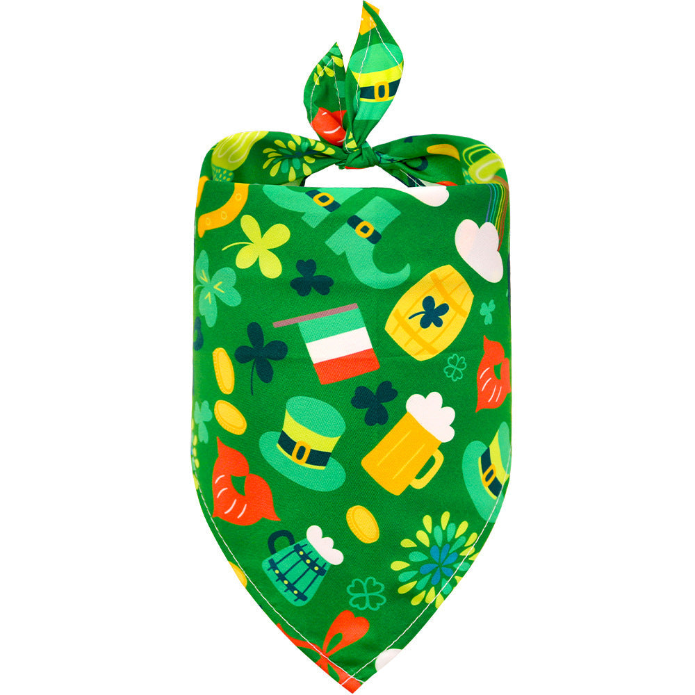 St. Patrick's Day Pet Scarf for Festive Holiday Photos