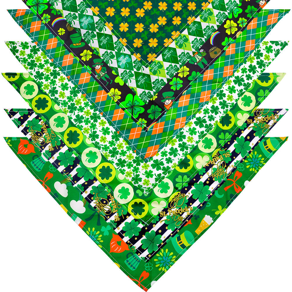 St. Patrick's Day Pet Scarf for Festive Holiday Photos