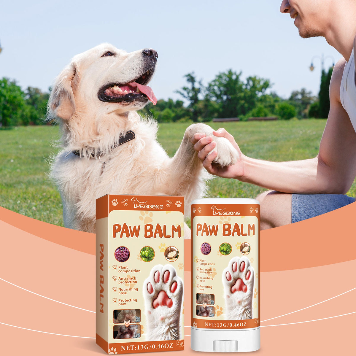 Pet Paw Balm Stick for Dry, Rough Paw Protection Care