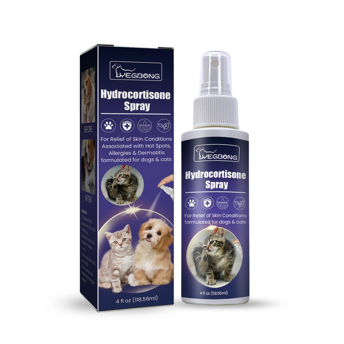 Pet Hydrocortisone Spray for Itch & Hot Spot Relief