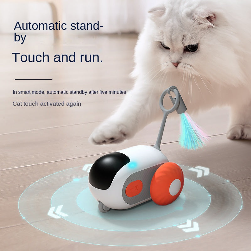 Interactive Cat Toy With Dual-Mode Indoor Exercise