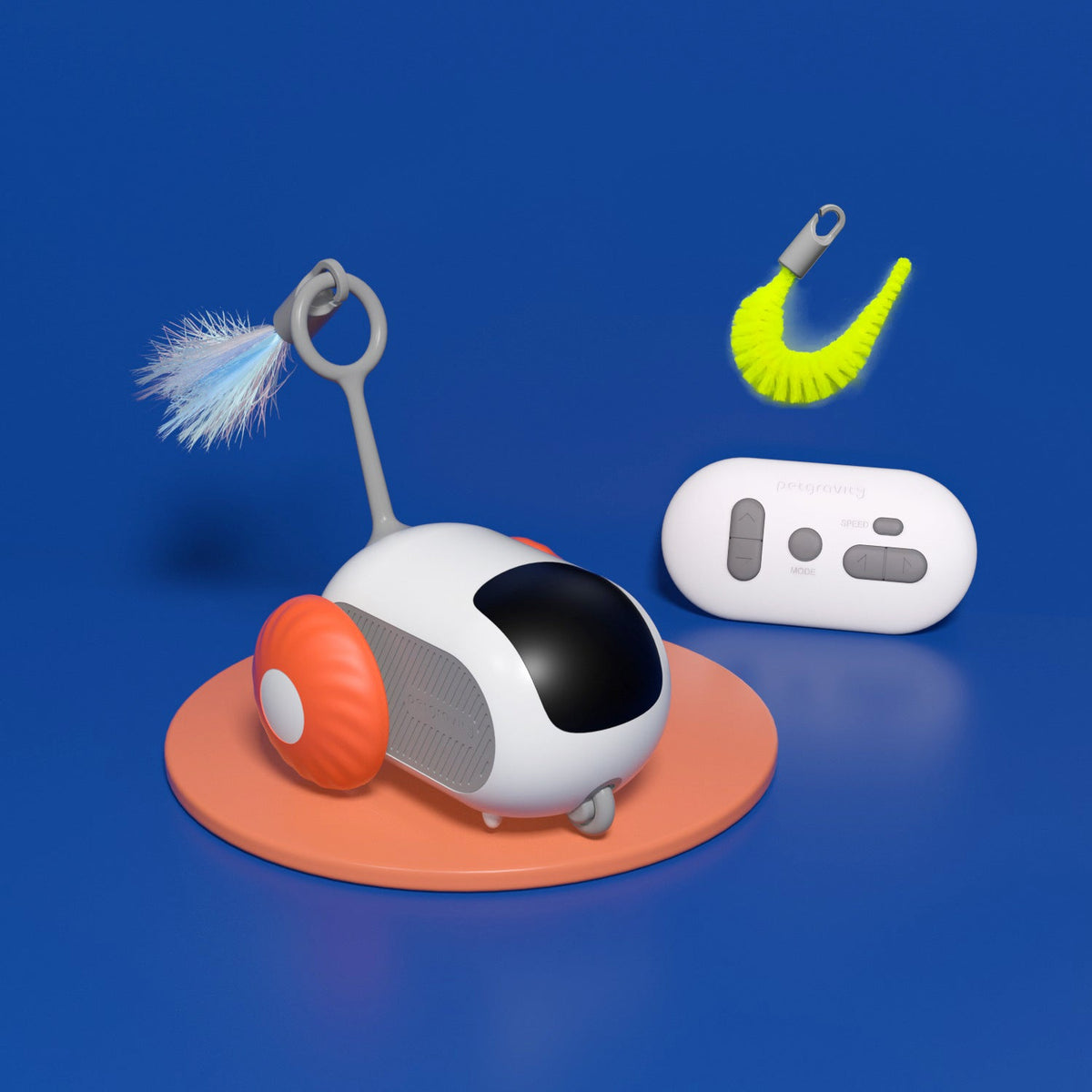Interactive Cat Toy With Dual-Mode Indoor Exercise
