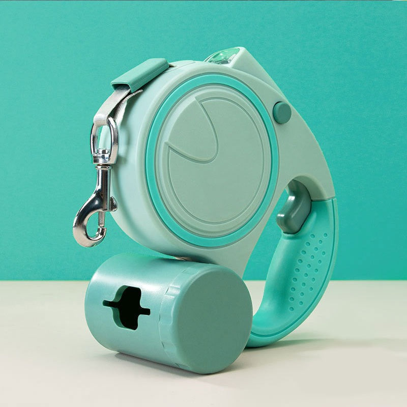 Retractable Pet Leash With Built-In Light for Walks