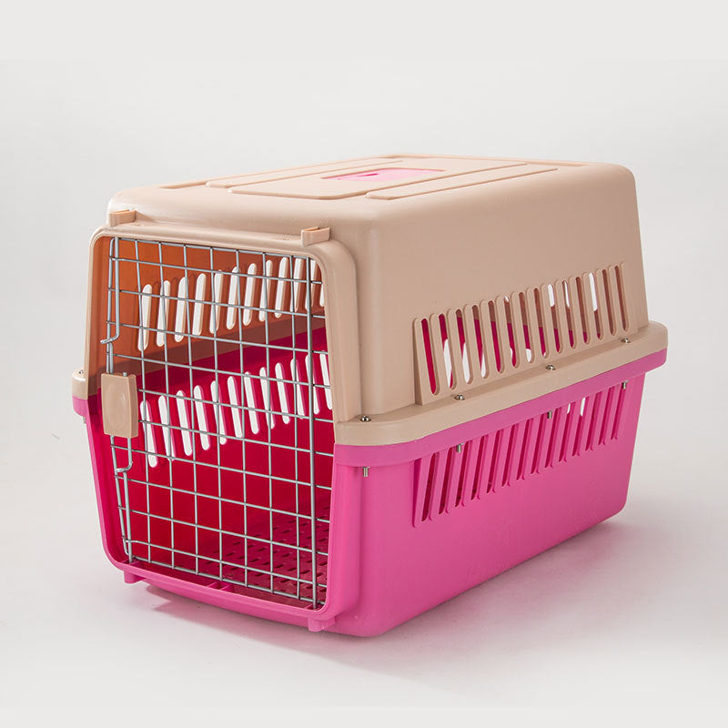 Large Dog & Cat Carrier, Secure Ventilated Car Travel