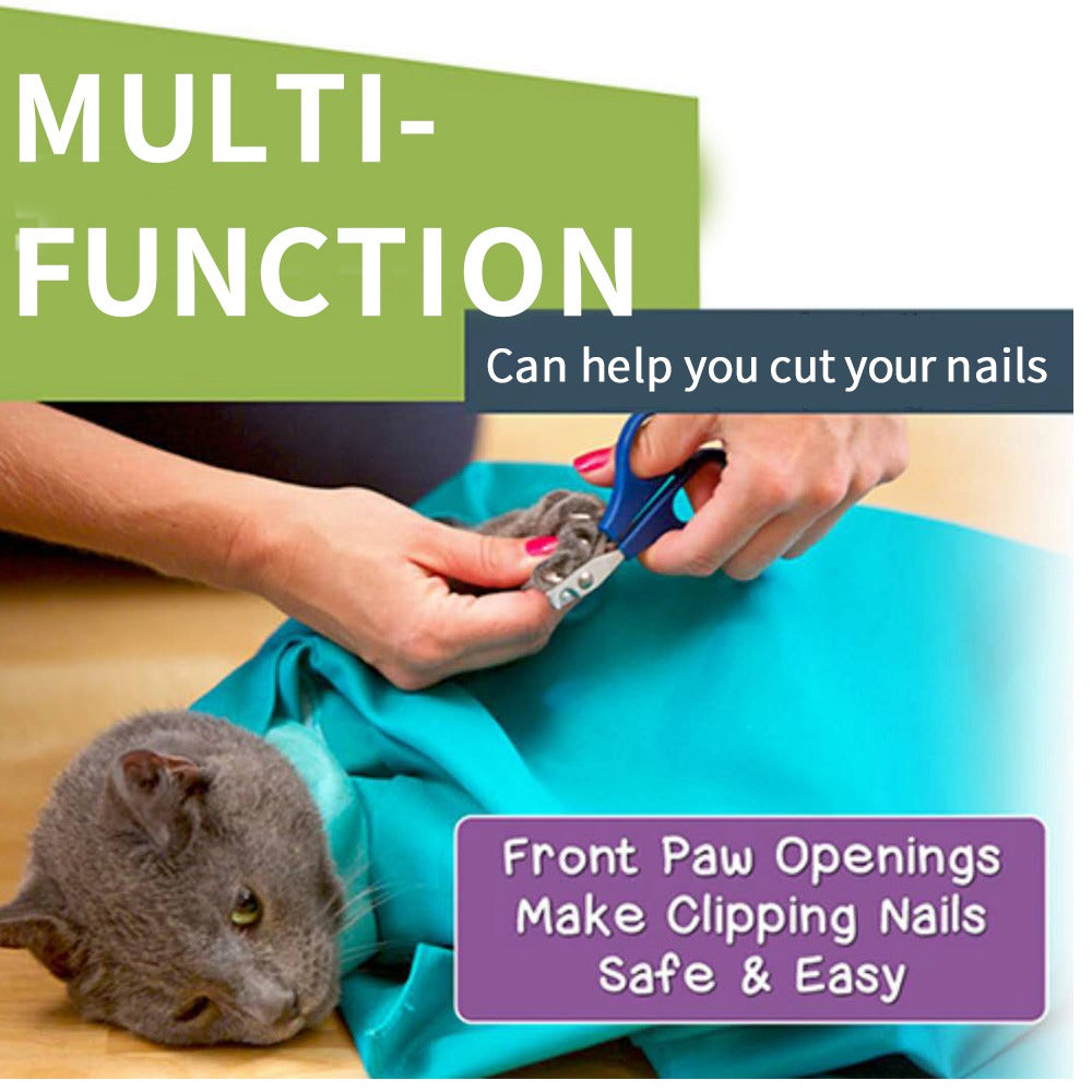 Cat Carrier & Grooming Sack for Calm Nail Clipping