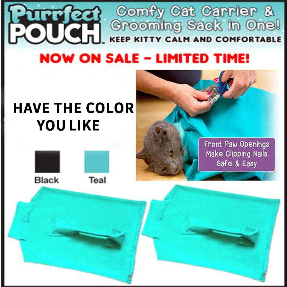 Cat Carrier & Grooming Sack for Calm Nail Clipping