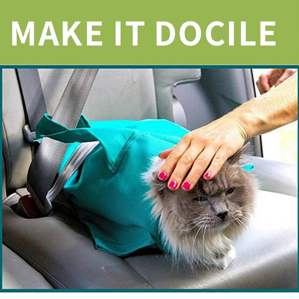 Cat Carrier & Grooming Sack for Calm Nail Clipping