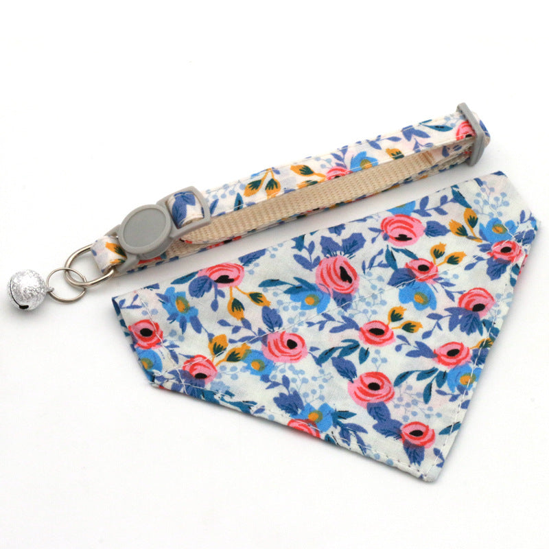 Pet Bandana Collar for Small Dogs & Cats | Floral Style