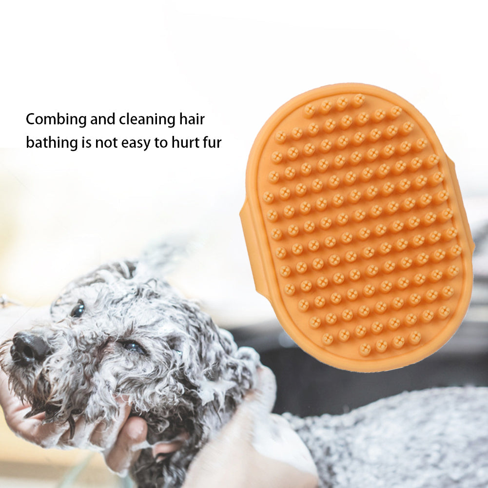 Pet Bath Brush for Gentle Fur Cleaning and Massage
