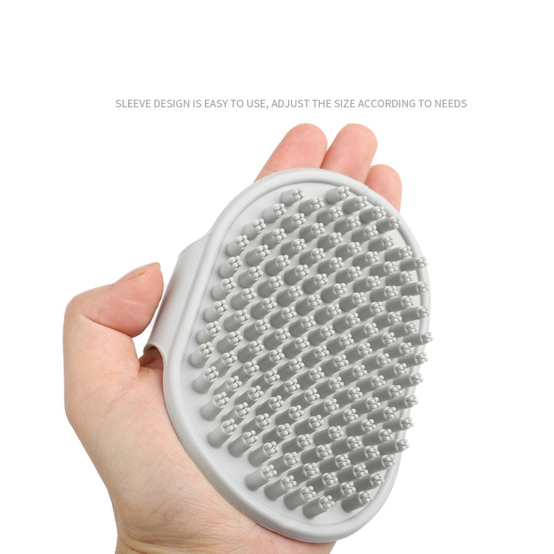 Pet Bath Brush for Gentle Fur Cleaning and Massage