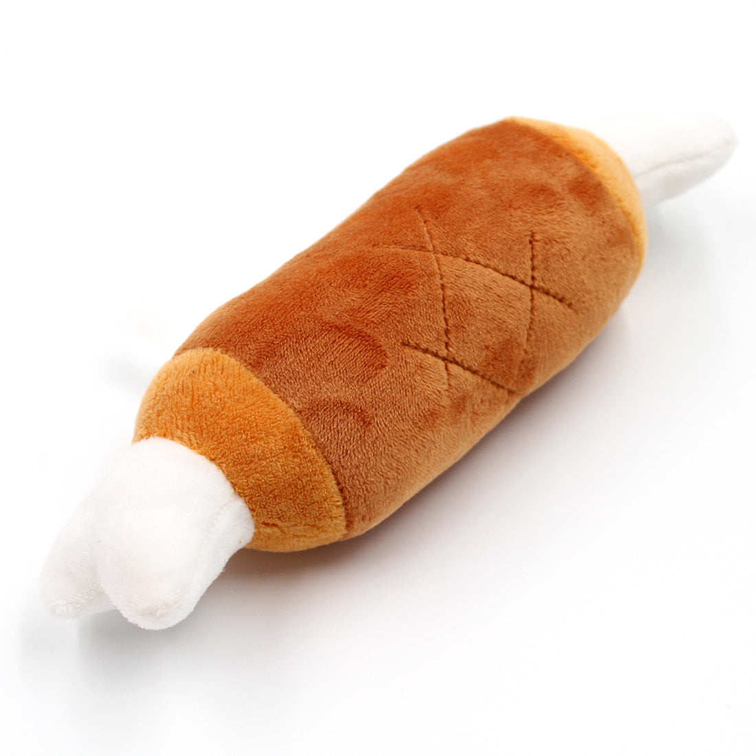 Squeaky Plush Dog Toy Bone for Engaging Indoor Play