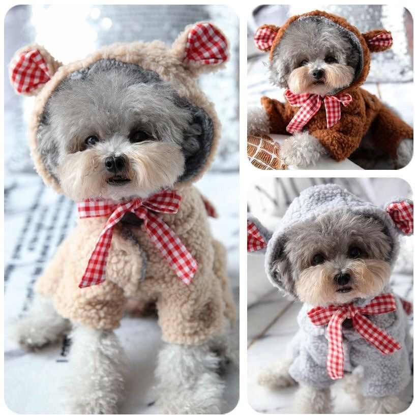 Small Dog Winter Clothes | Full-Body Teddy Fleece