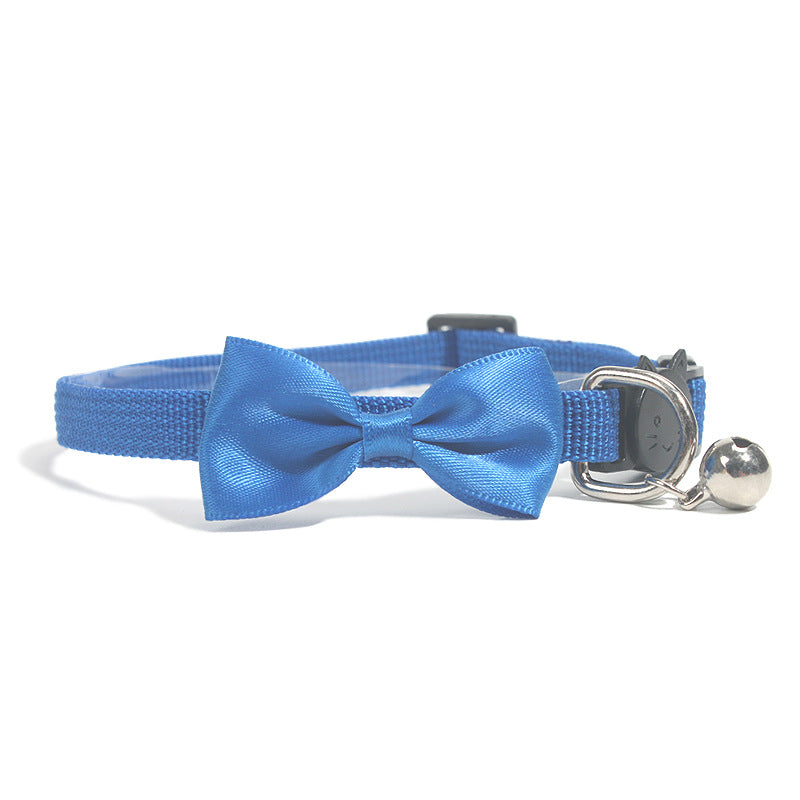 Adjustable Cat Collar With Bow, Bell & Safety Buckle