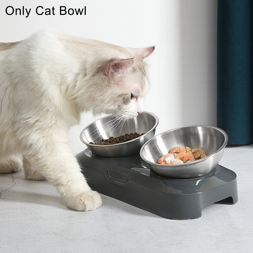 Elevated Cat & Small-Dog Bowl Feeder for Tidy Meals
