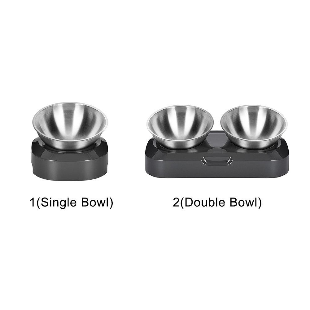 Elevated Cat & Small-Dog Bowl Feeder for Tidy Meals