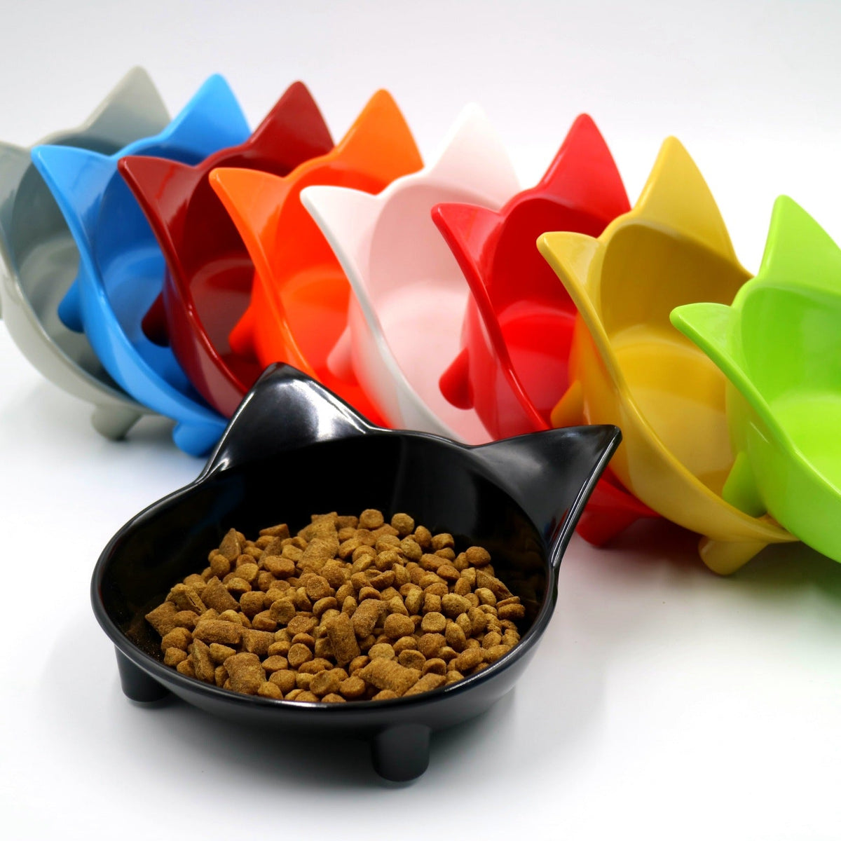 Melamine Cat Bowl with Raised Feet for Neater Feeding